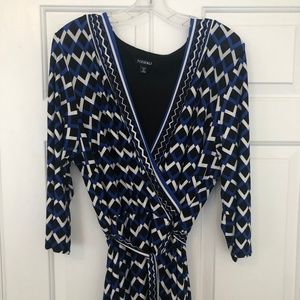Roz & Ali Dress Barn Wrap Dress (2X)